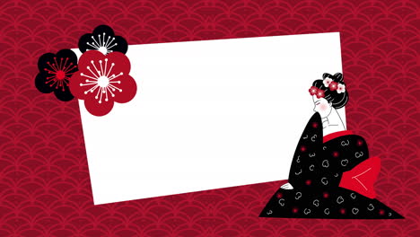 ilustración de geishas japonesas