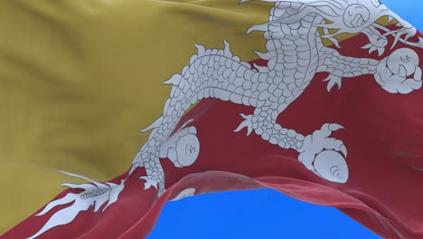 el bucle sin costuras de la bandera de bután.