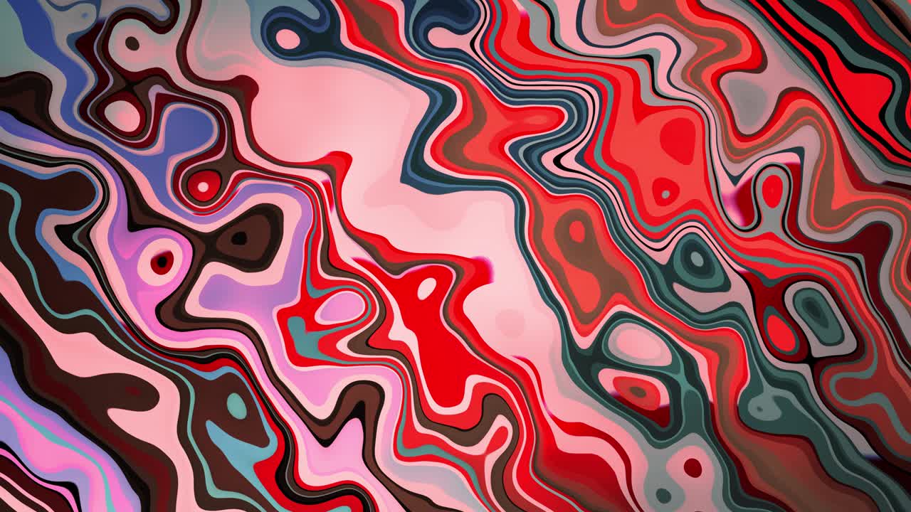 la animación de bucle 2d de la onda. el color es rojo y rosa. la dirección es diagonal.