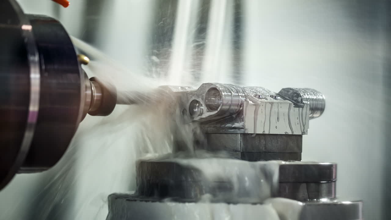 Fresatrice CNC per la lavorazione dei metalli.