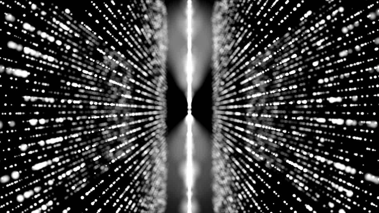 abstracción de grandes datos como conexión de puntos en movimiento