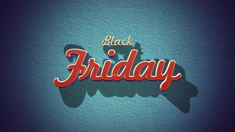 retro black friday text on blue vintage texture in 80s style 2