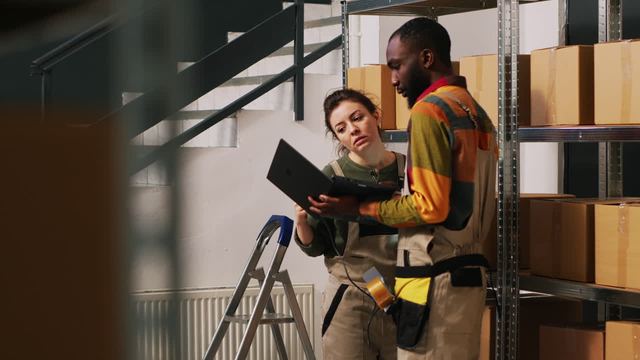 Warehouse Inventory Inspection with Employees