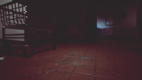 dark laundry room
