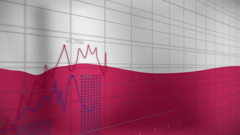 Animación-Del-Procesamiento-De-Datos-Sobre-La-Bandera-De-Polonia.