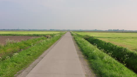 rural agriculture area during spring in middelburg, the netherlands