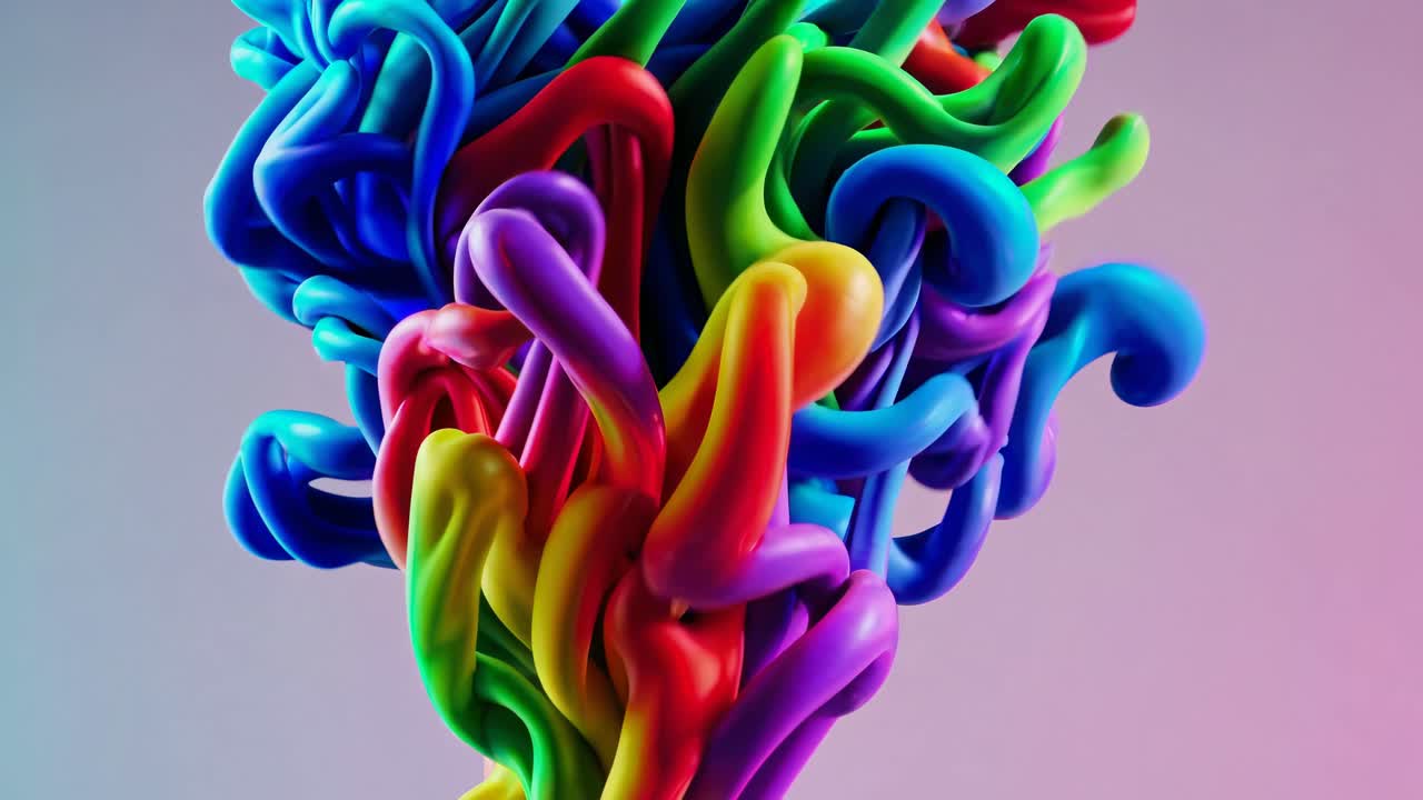 arte fluido abstractamente colorido