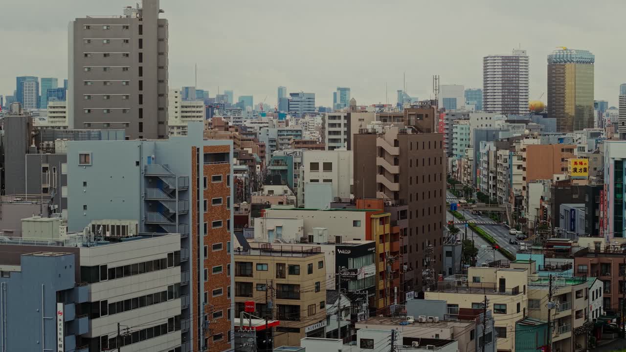 Urban Cityscape with Buildings and Skyscrapers