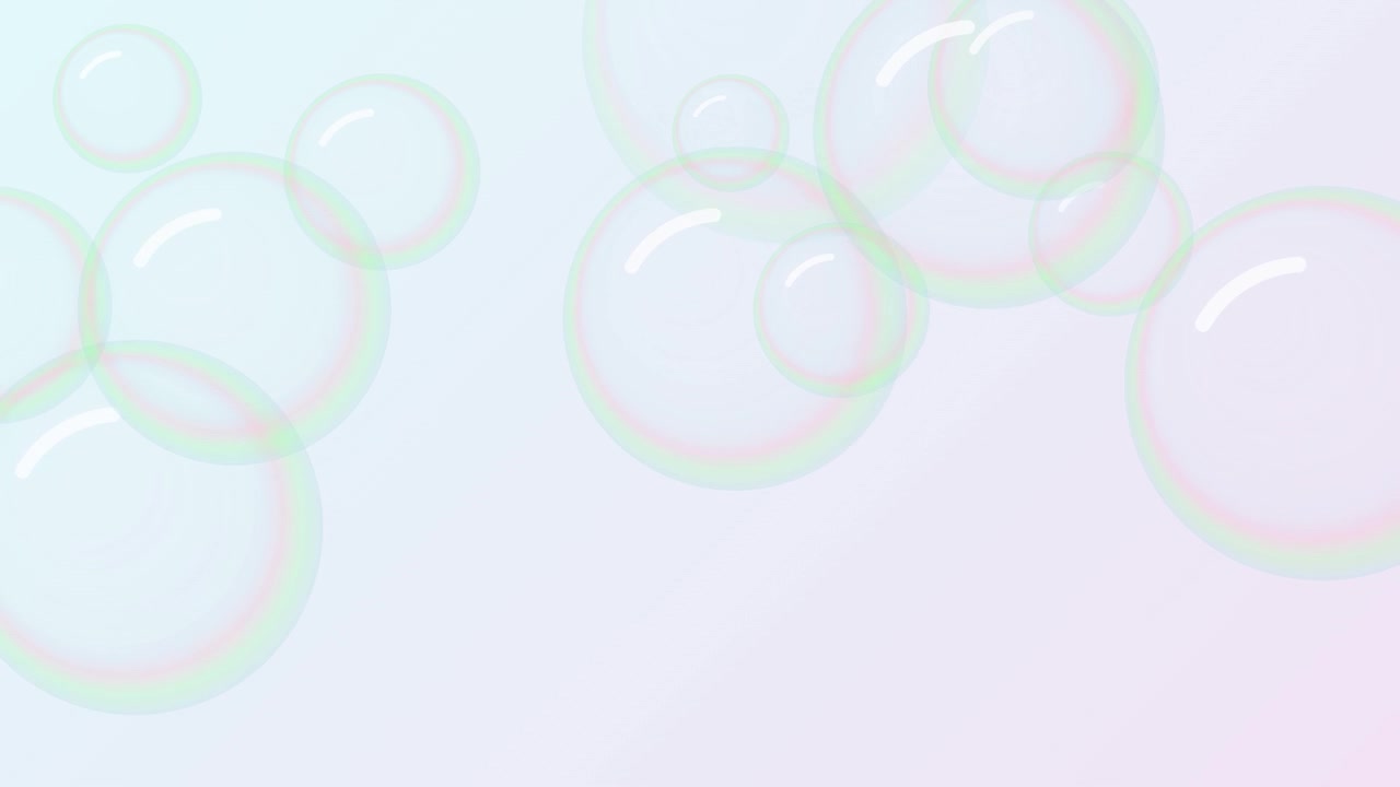 Floating Soap Bubbles on a Soft Pastel Gradient Background