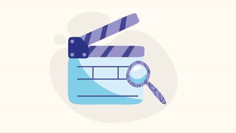 production movie clapperboard film animation