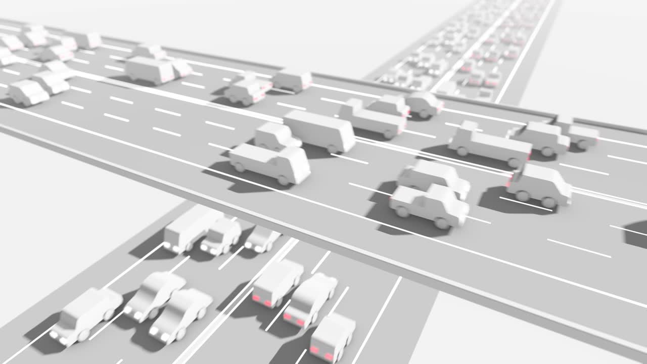 무거운 교통 다리 루핑