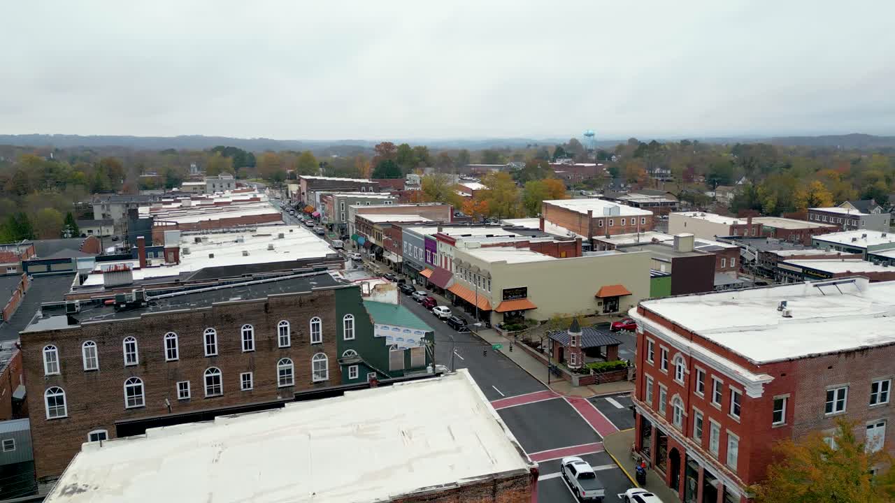 Prachtige Mount Airy in North Carolina in de herfst