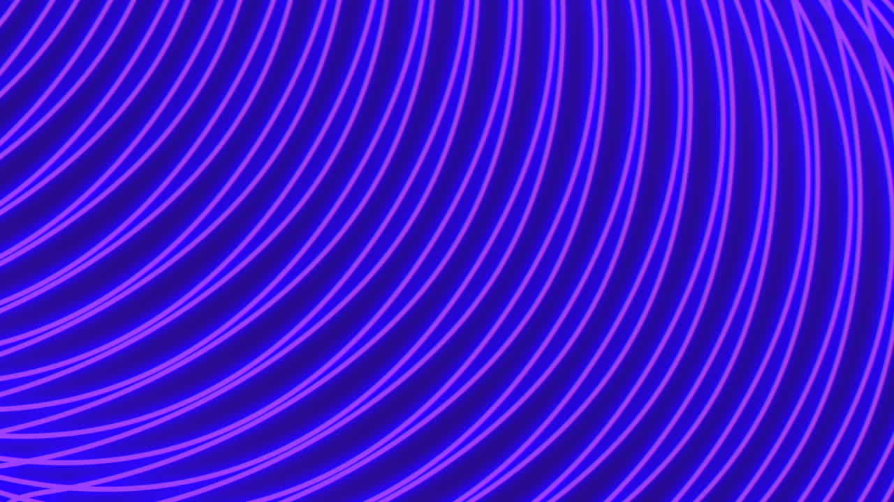 Abstract neon purple and blue curved lines forming a glowing wave pattern background, ideal for technology themes, digital design, motion graphics, and VJ visuals