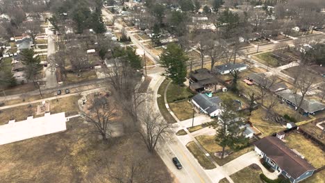 the nearby neighborhood during the storm's pause