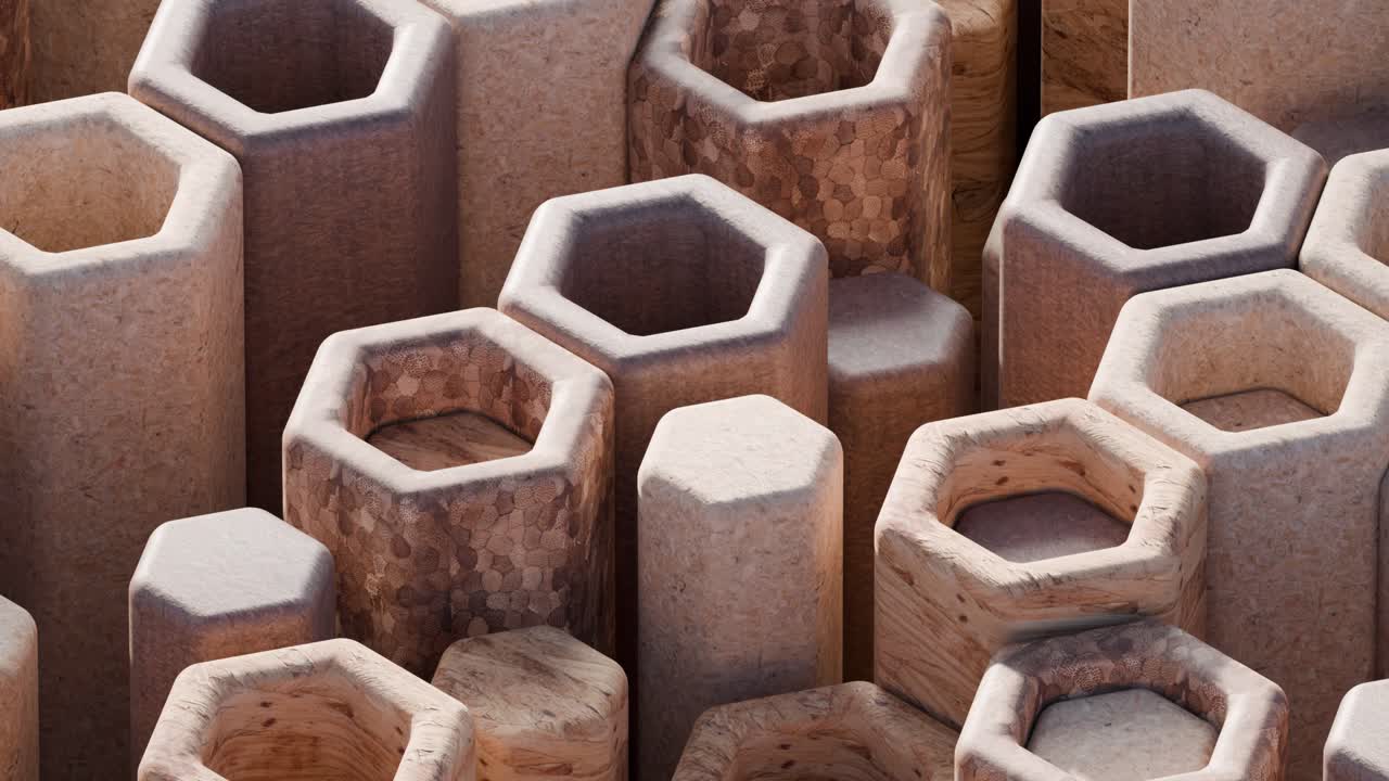 Hexagonal Wood Pattern