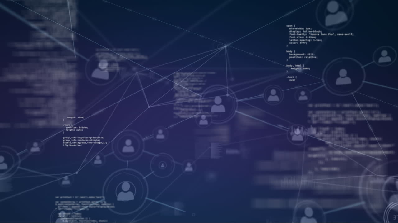 Network of connections and data processing