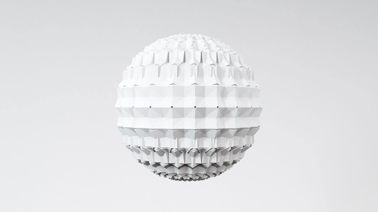 추상적인 3d 모양의 육각형 구 애니메이션, 4k 렌더링 루프 영상, 다양한 파스텔 색의 세트