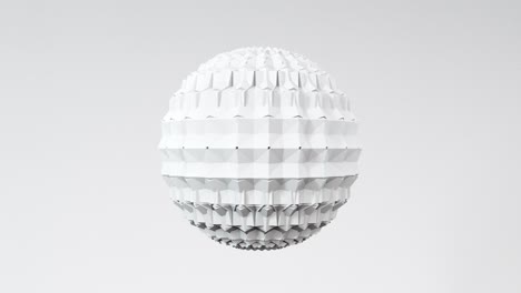 Abstract 3D shapes hexagon sphere animation. 4k render loop footage. Set of different pastel colors.