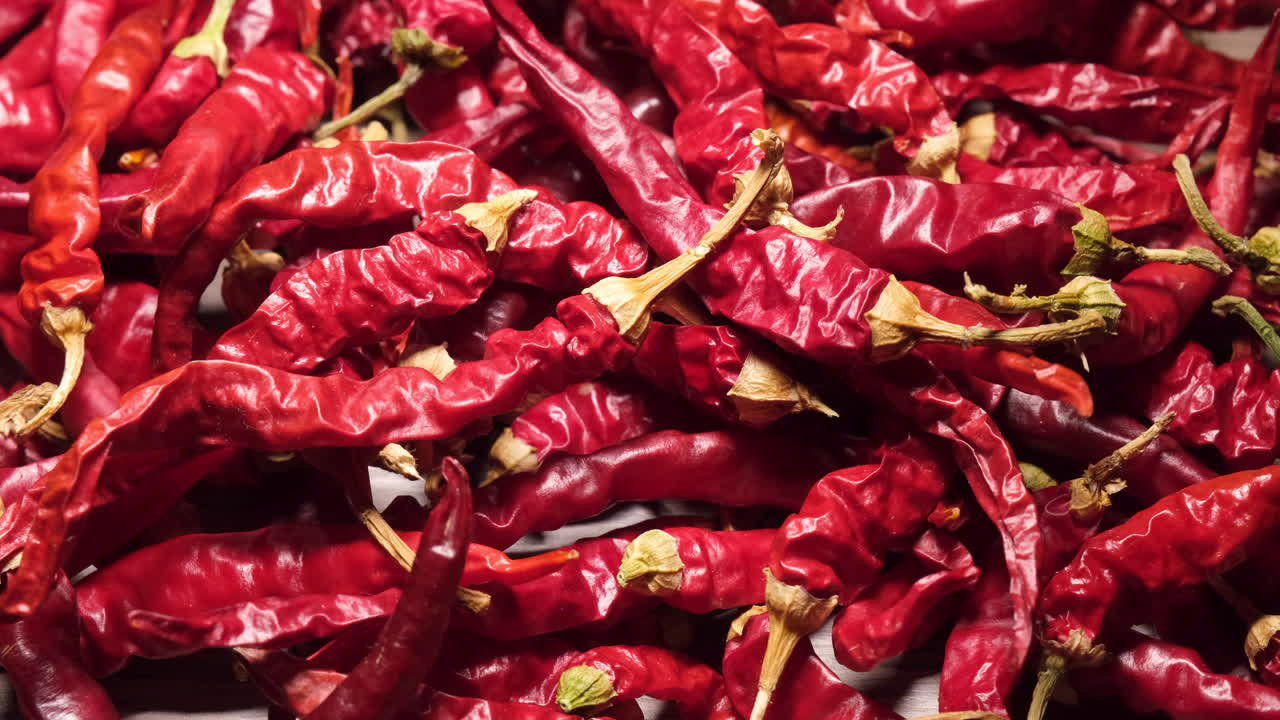 Chili peppers illuminated. Spicy food