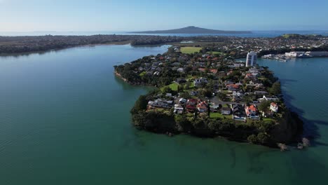 Barrio-Residencial-Stanley-Point-Cerca-De-Devonport-En-La-Costa-Norte-De-Auckland,-Nueva-Zelanda