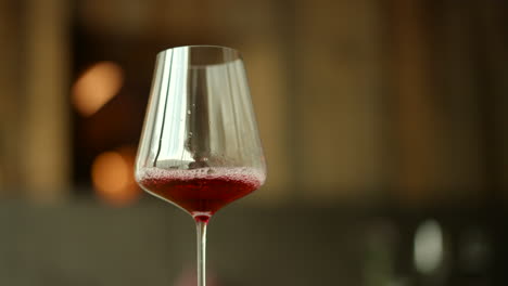 red wine being slowly poured