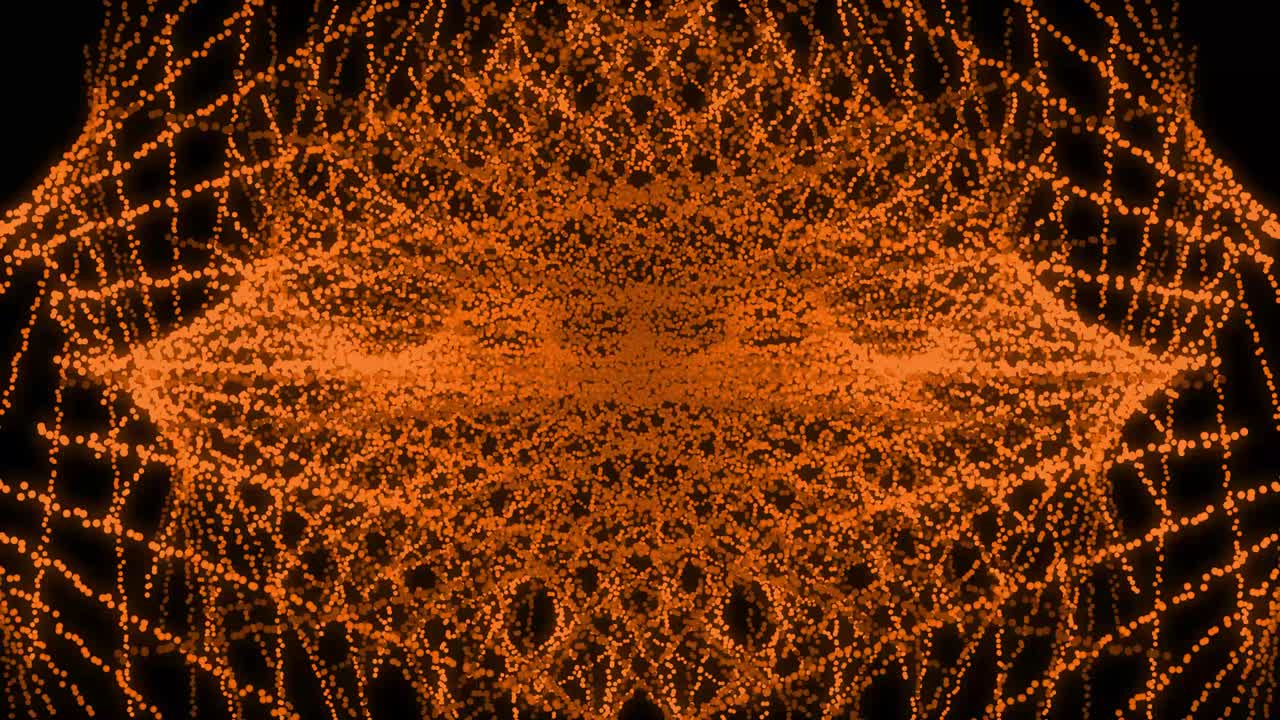 patrón de forma de punto de color naranja animación gráficos de movimiento
