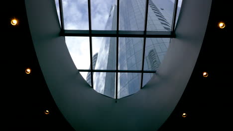 skylight view of a modern skyscraper