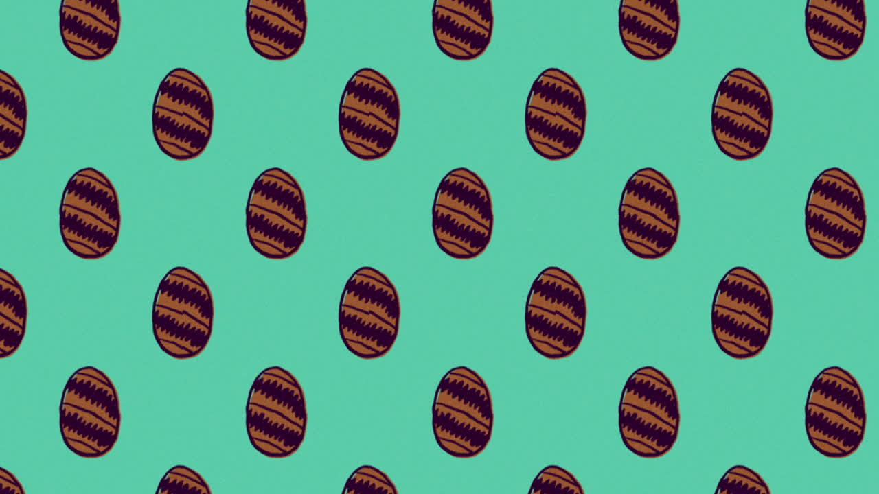 Cute Easter Egg Pattern animation 4k