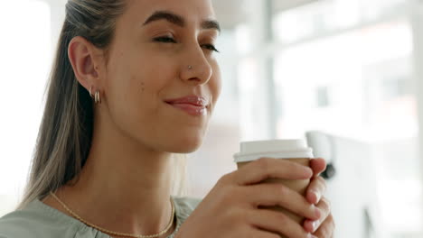woman enjoying coffee