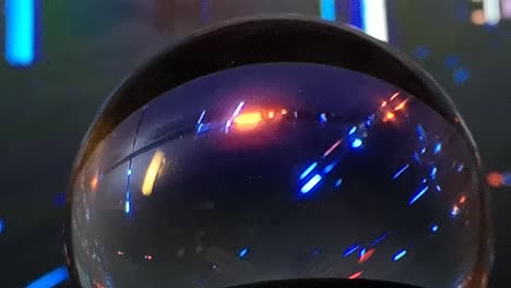 crystal ball futuristic light show digital motion geometric vortex cyberpunk effects