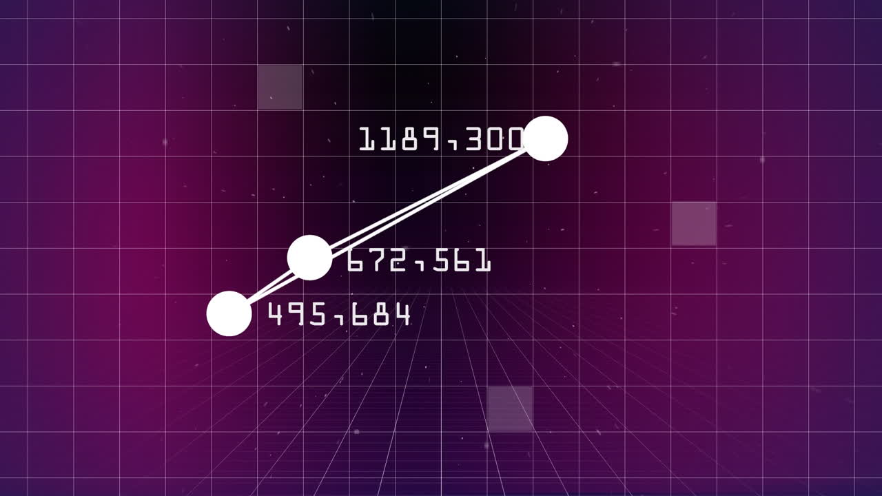 Digitally generated animation against white grid pattern
