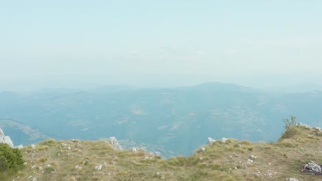 Countryside-Landscape-Beyond-Mountain-Mucanj-In-Serbia---aerial-drone-shot