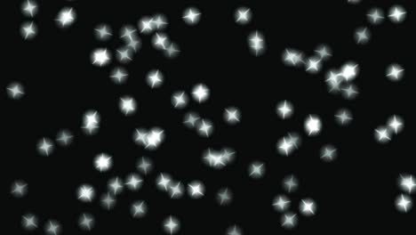 animación de partículas de estrellas brillantes gráficos de movimiento