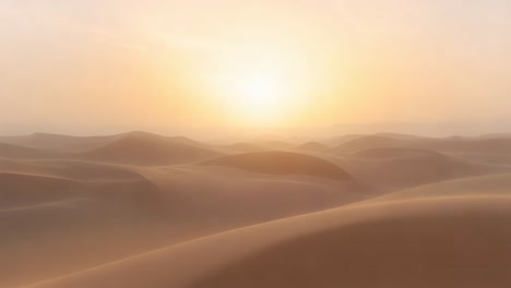 el amanecer sobre las dunas del desierto