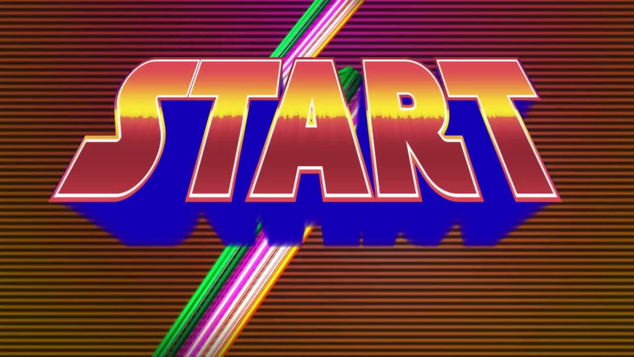 아케이드 게임 시작의 애니메이션