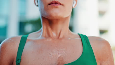 woman exercising outdoors