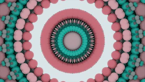 Abstrakter-Animierter-Konzentrischer-Kreisförmiger-Fraktaler-Hintergrund-Mit-Beweglichen-Bunten-Steinen