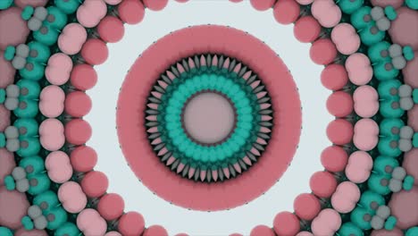 extracto, animado, concéntrico, circular, fractal, plano de fondo, con, movimiento, colorido, piedras