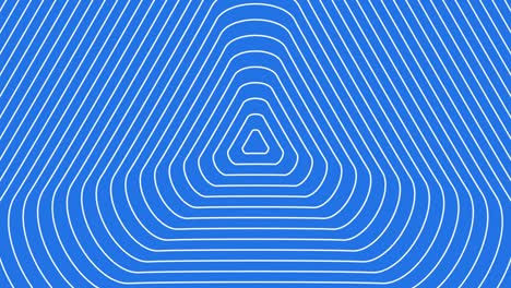 fondo animado azul con triángulo concéntrico en una onda psicodélica - en bucle