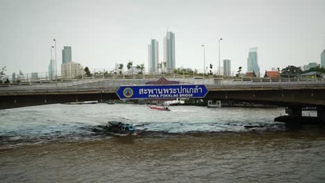 dangerous surging water levels on the chao phraya river in bangkok thailand