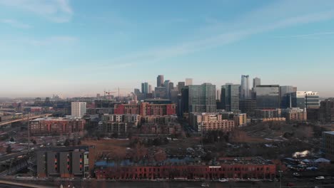 denver skyline at sunset