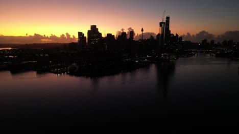 Sydney-CBD-during-Sunrise---NSW-Australia