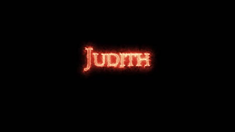 judith escrito con fuego. bucle