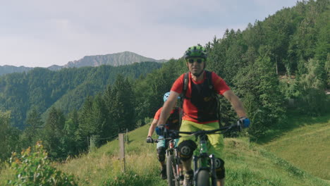 mountain biking adventure in the alps