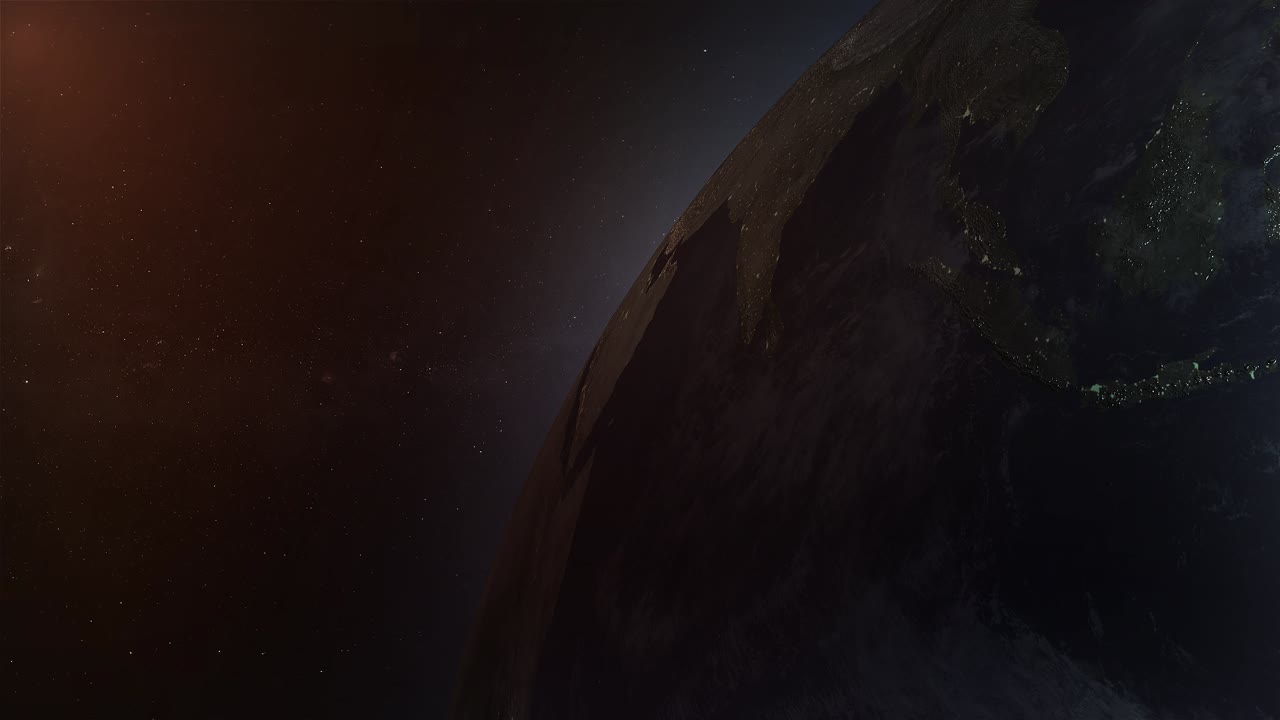 地球から宇宙へ 日の出と日没