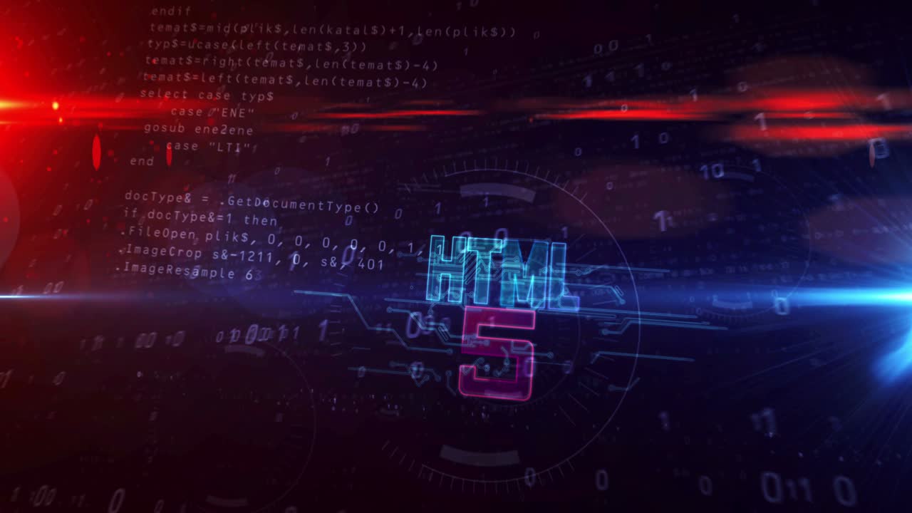 animación de túnel de bucle abstracto de símbolo html5