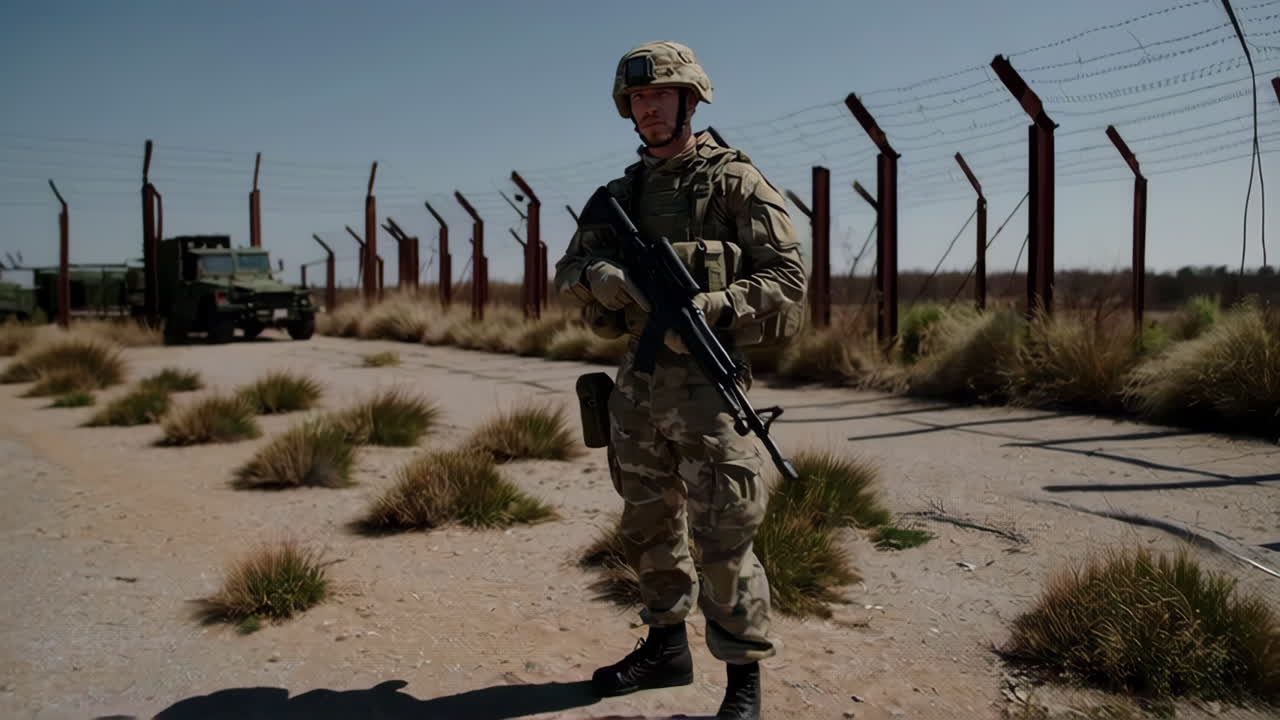 Military Personnel on Border Patrol