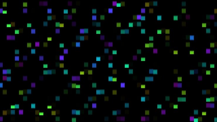 Sovrapposizione di distorsione glitch cromatica. Distorsione glitch cromatica con colori vivaci e motivi dinamici. Ideale per migliorare progetti video, installazioni artistiche e media digitali.