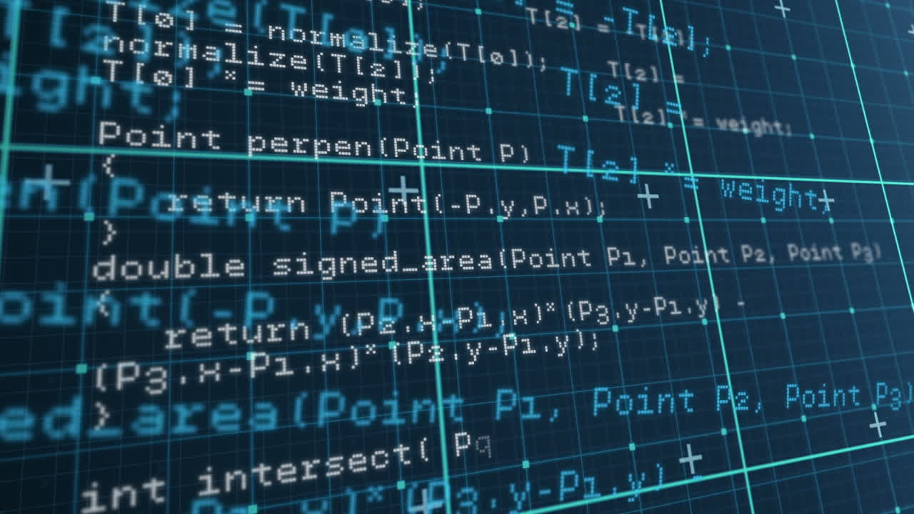 그리드 상의 데이터 처리의 애니메이션