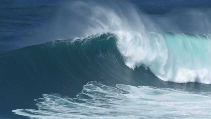 Beautiful wave in nazaré Praia do norte